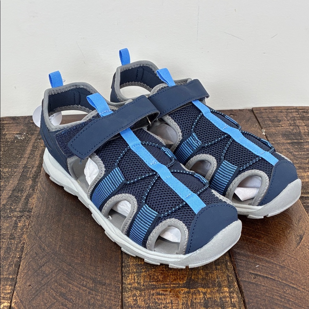 NWTSonoma Blue Big Kids 6 Hook-and-Loop Sport Sandals Beach Percyy Play
